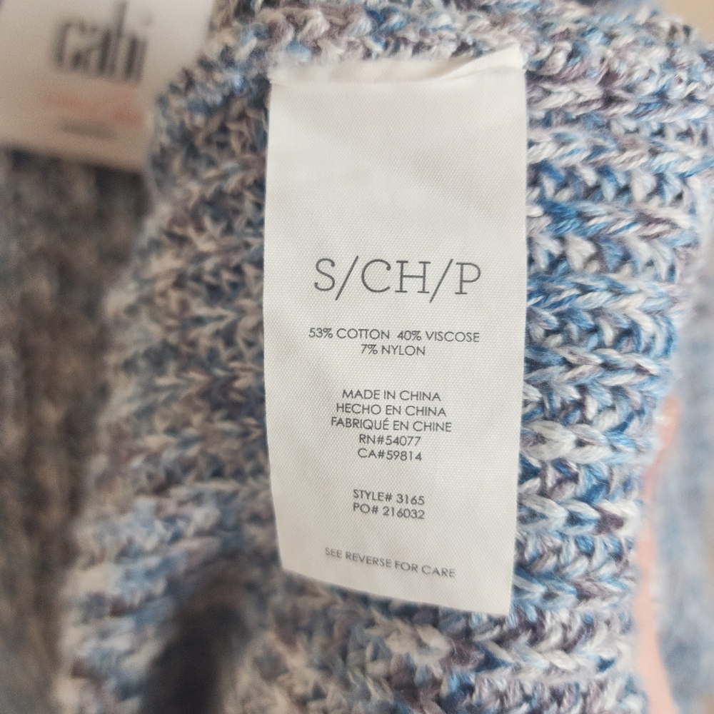 Cabi Love Carol Napa Vest Sleeveless Duster Cardigan Marled Knit Sz Small - Picture 9 of 9